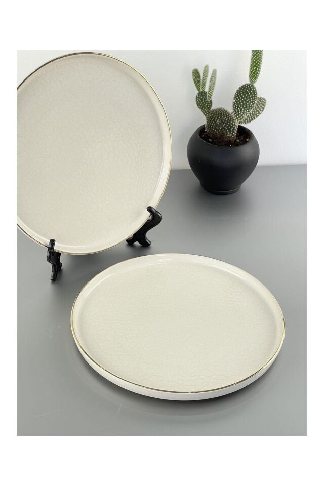 Istanbul Krem 6 Kişilik 26 Cm Servis Tabağı