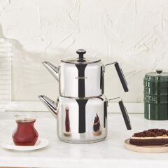 Karaca Yasemin İndüksiyon Tabanlı Çelik Midi Çaydanlık Takımı