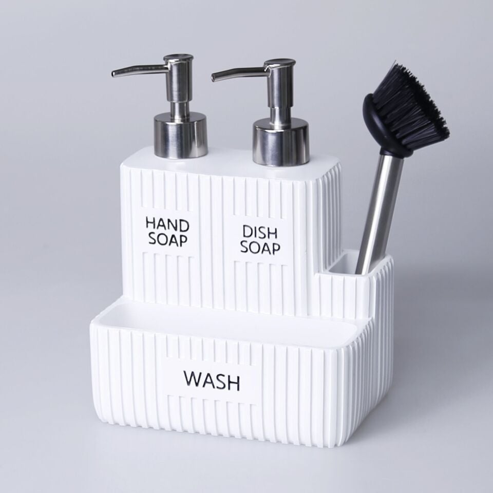 By Selim Grooved Ikili Sıvılı Fırçalı Süngerlik Beyaz