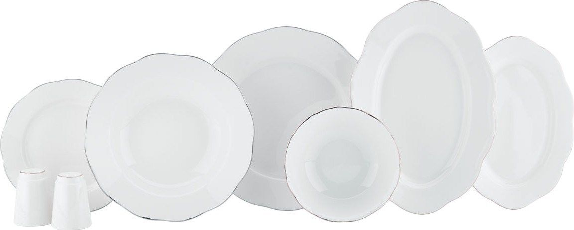 Korkmaz Rosa Collection 55 Parça Yemek Takımı Altın