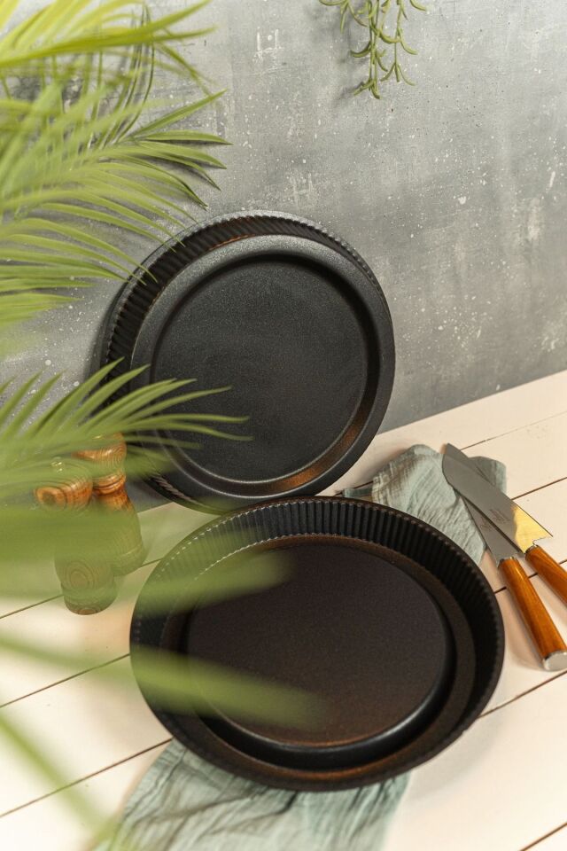 Brioni Diamond 30 Cm Tart Kalıbı Siyah