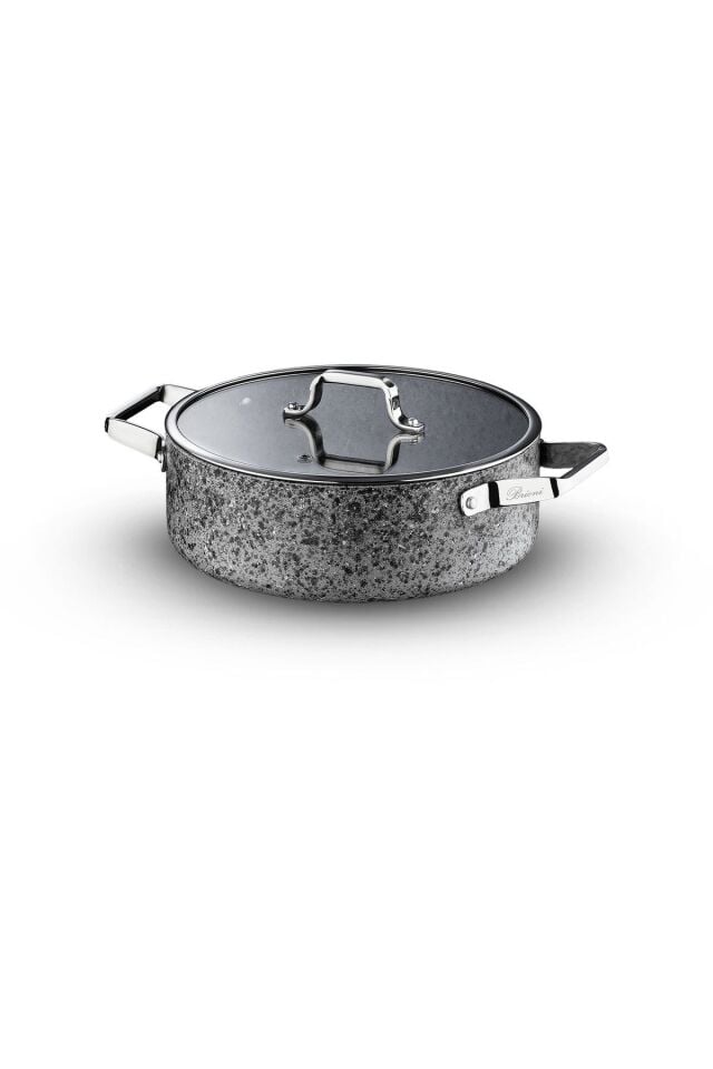 Brioni Stone-h 28 Cm Çizilmez Yanmaz Yapışmaz Indüksiyon Basık Tencere