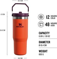 Stanley The IceFlow Flip Straw Pipetli Termos Bardak 0,89 LT