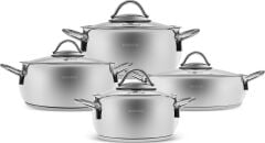 Karaca Urla 8 Parça Indüksiyon Tabanlı Çelik Tencere Seti