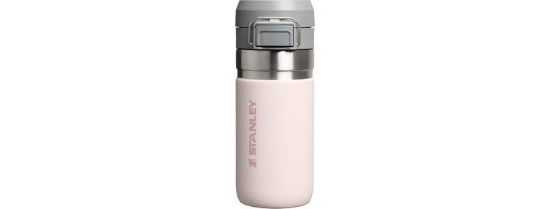 The Quick-Flip Water Bottle 0.47L / 16OZ Rose Quartz Termos Bardak