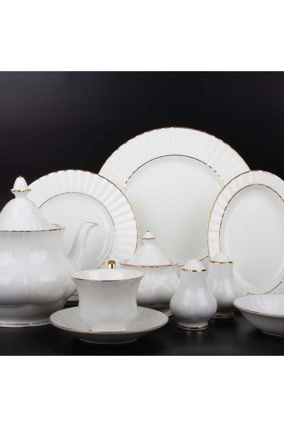 Evaliza Eva Gold 36 Parça Kahvaltı Takımı