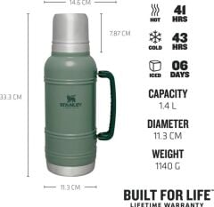 Stanley The Artisan Paslanmaz Çelik Termos 1,4 Lt