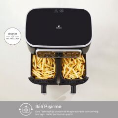 Karaca Air Pro Cook Duo Tandır Xxxl 4+4 Litre Airfryer Rosegold 8 Kişilik