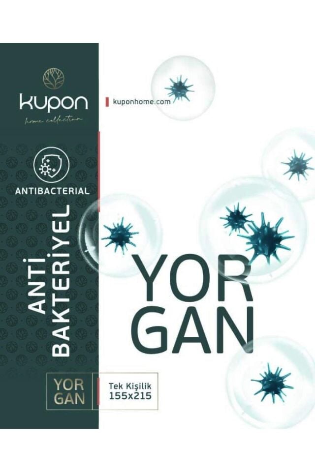 Kupon Home 155x215 cm Tek Kişilik Antibakteriyel Yorgan- Bez Çantalı