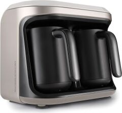 Karaca Hatır Hüps Duet Türk Kahve Makinesi Beige 10 Fincan Kapasiteli Bol Köpüklü