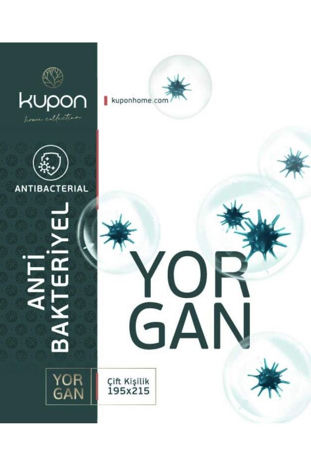 Kupon 195x215 Cm Çift Kişilik Antibakteriyel Yorgan- Bez Çantalı