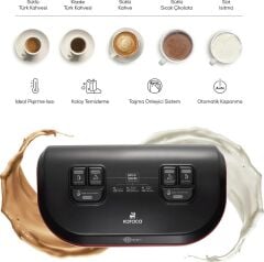 Karaca Hatır Hüps Duet Türk Kahve Makinesi Beige 10 Fincan Kapasiteli Bol Köpüklü