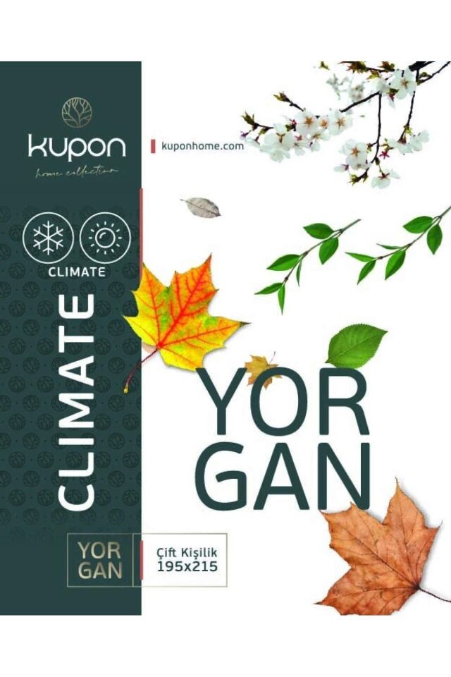 Kupon Home 195x215 cm Çift Kişilik Climate Yorgan- Bez Çantalı