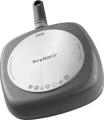 Marka Gem Stay Cool 24 Cm Çıkarılabilir Saplı Gri Kare Izgara Tava