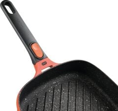 Berghoff Gem Stay Cool Soft Orange Çıkarılabilir Saplı Izgara Tava 24 cm