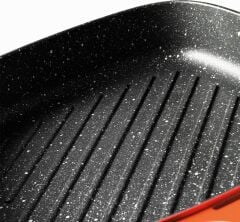 Berghoff Gem Stay Cool Soft Orange Çıkarılabilir Saplı Izgara Tava 24 cm