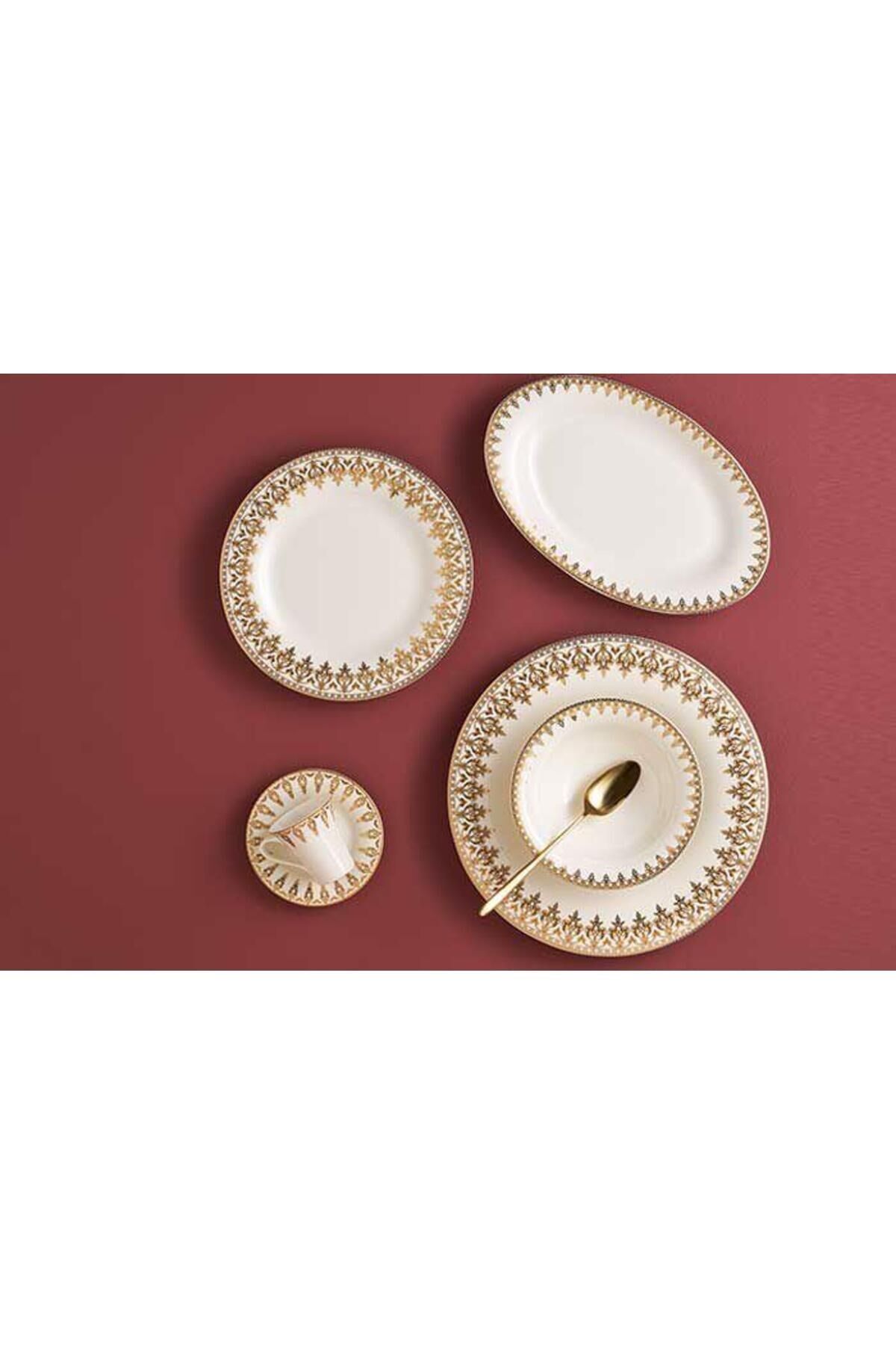 Porland Firuze 60 Parça 12 Kişilik Yemek Takımı