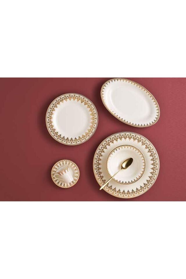 Porland Firuze 60 Parça 12 Kişilik Yemek Takımı