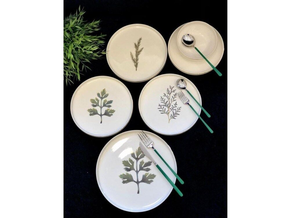 Roy King Green Life Bone Chine 24 Parça Yemek Takımı Dsn 022