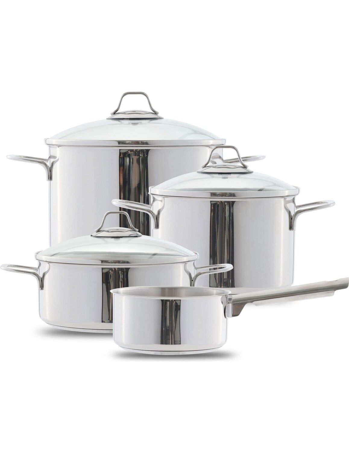 Silampos Tavira Glass 7 Parça Çelik Tencere Seti