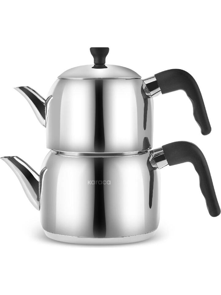 Karaca Nero Indüksiyon Tabanlı Mini Çaydanlık Takımı Siyah