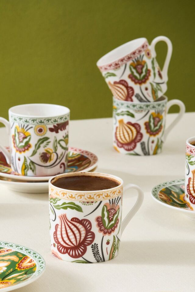 Karaca Lucca 6 Kişilik Kahve Fincanı 80 Ml