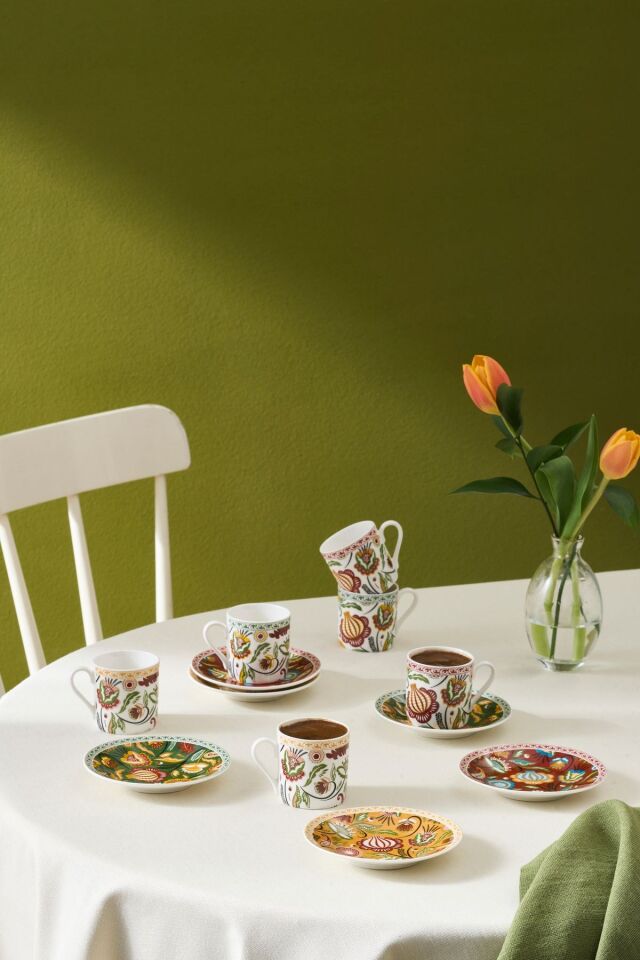 Karaca Lucca 6 Kişilik Kahve Fincanı 80 Ml