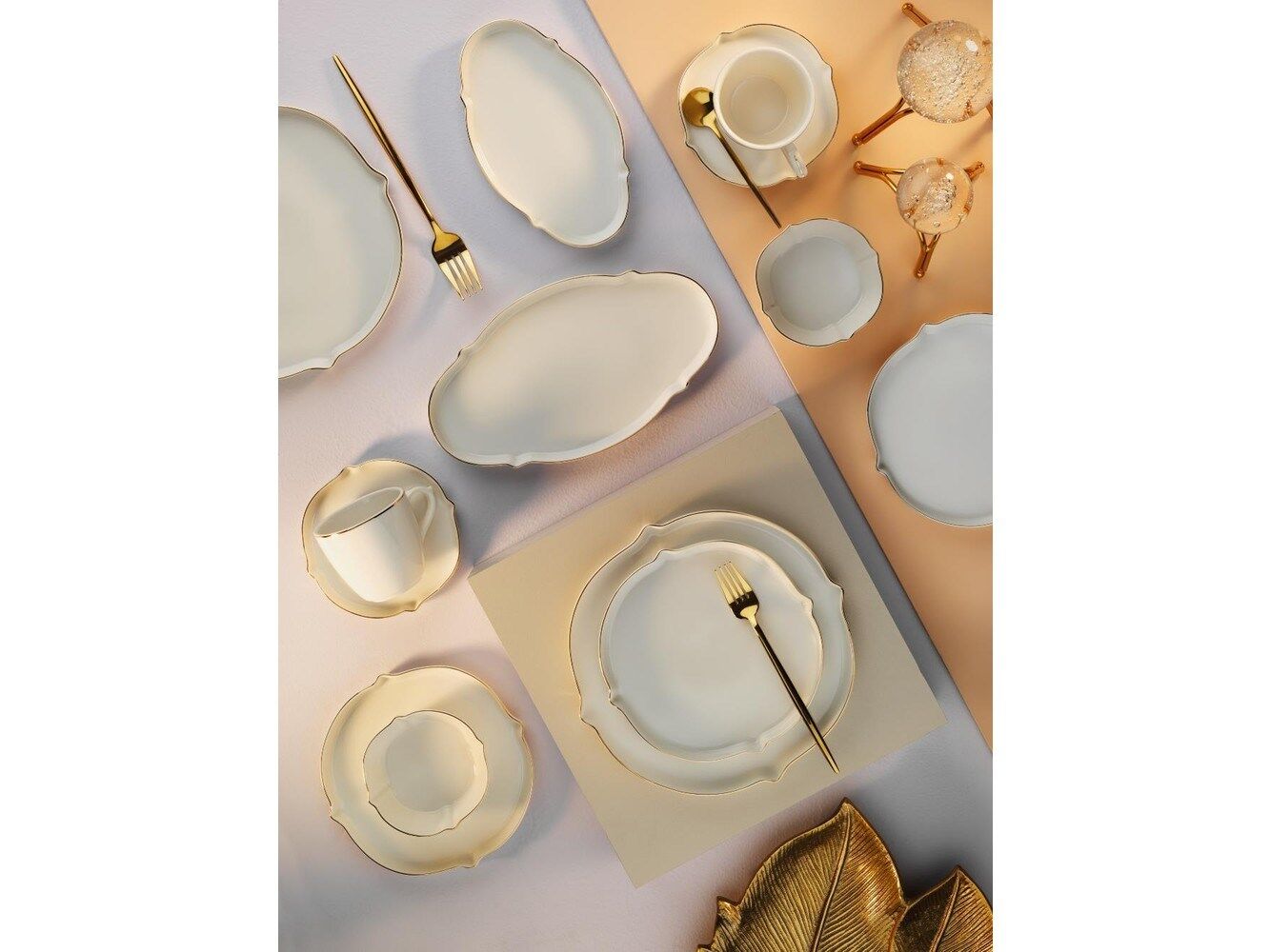 Aryıldız Lavinia Gold Kahvaltı Takımı 32 Parça