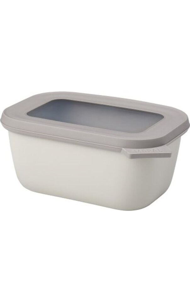 Multi Bowl Cirqula Rectangular Saklama Kabı 750 Ml- Nordic White
