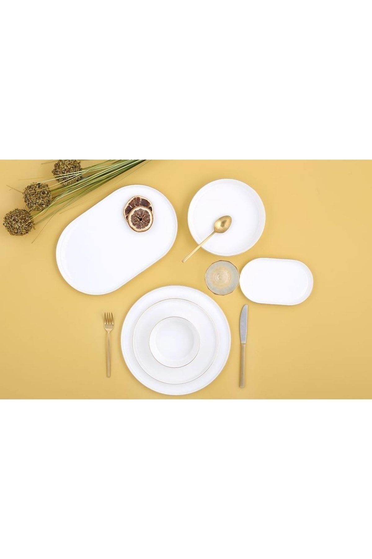 Porland Chopin Altın 27 Parça 6 Kişilik Yemek Takımı