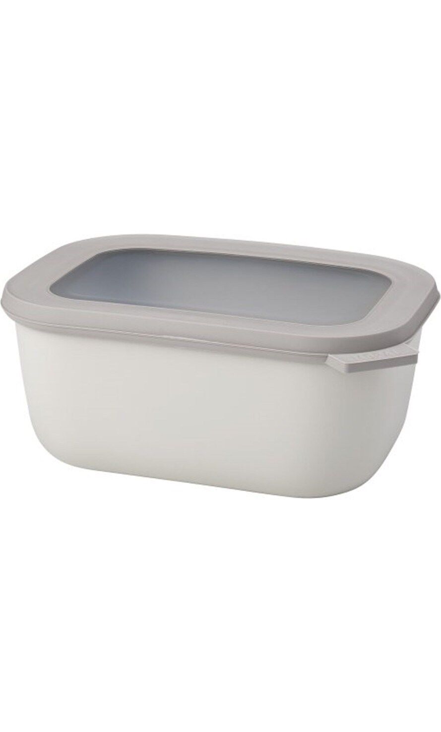 Multi Bowl Cirqula Rectangular Saklama Kabı 1500 Ml- Nordic White