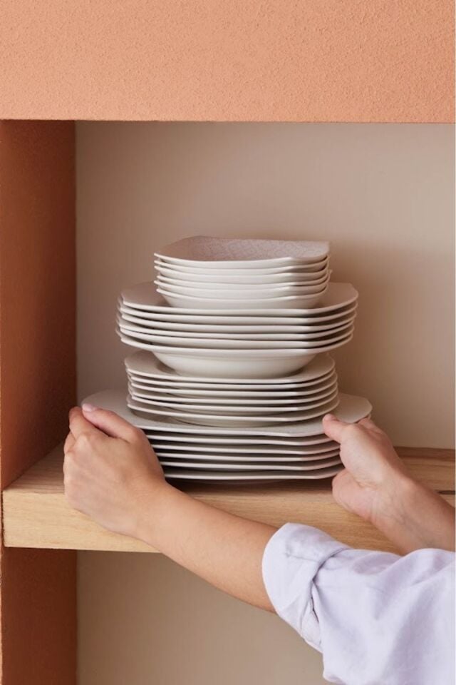 Karaca Square Bone Fancy 53 Parça 12 Kişilik Yemek Takımı