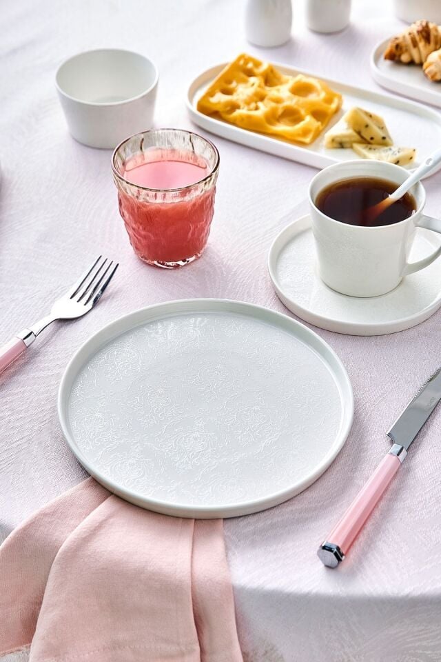 Karaca Forever Bone Salus 33 Parça 6 Kişilik Kahvaltı Takımı