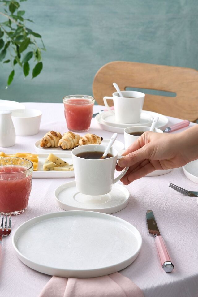 Karaca Forever Bone Salus 33 Parça 6 Kişilik Kahvaltı Takımı