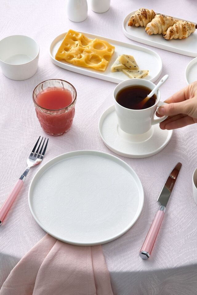 Karaca Forever Bone Salus 33 Parça 6 Kişilik Kahvaltı Takımı