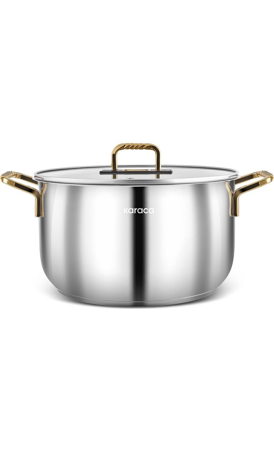 Karaca Maçka Indüksiyon Tabanlı Çelik Tencere 34 cm