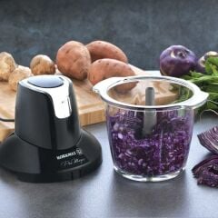 Korkmaz A460 Pro Magıc 4 Bıçaklı Cam Rondo Siyah\Gümüş