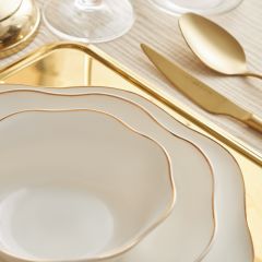 Emsan Fine Bone Lotus Gold 18 Parça Yemek Takımı