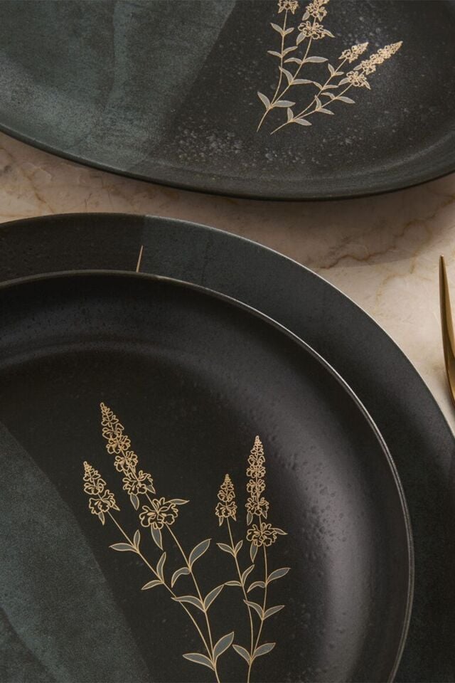 Güral Porselen Camelıa 30 Parça 6 Kişilik Mat Bone Yemek Takımı - 6428