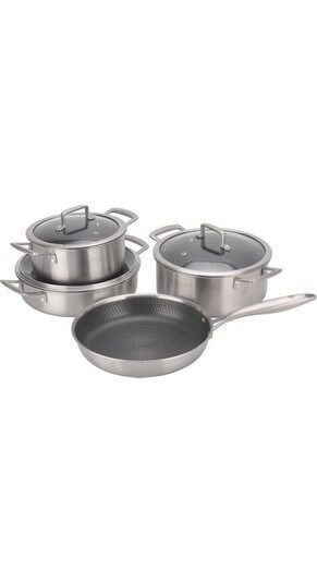 Maxx Doria Steel Fusion 7 Parça Tencere Takımı