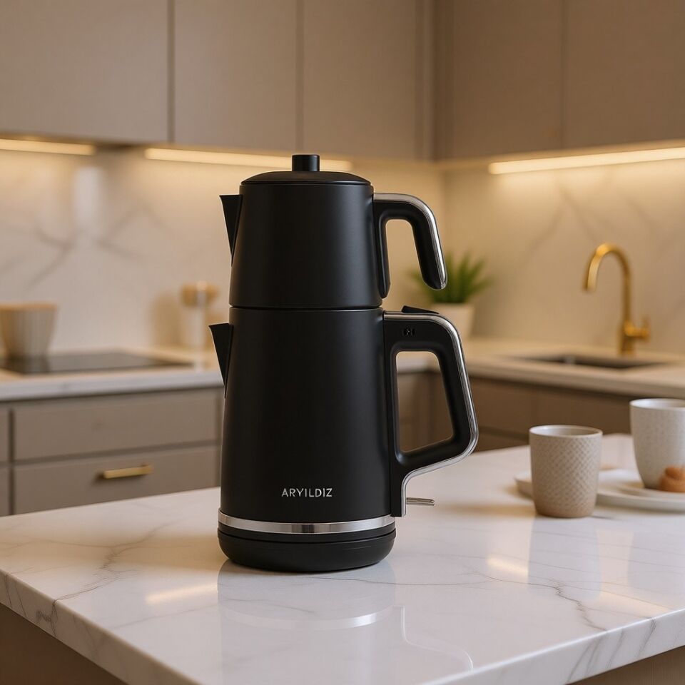 Aryıldız Tea Style Siyah Çay Makinesi