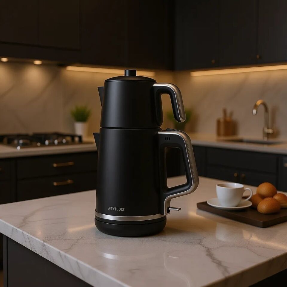 Aryıldız Tea Style Siyah Çay Makinesi