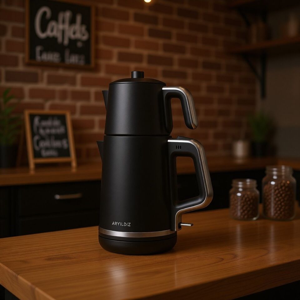 Aryıldız Tea Style Siyah Çay Makinesi