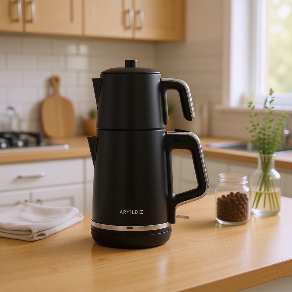 Aryıldız Tea Style Siyah Çay Makinesi