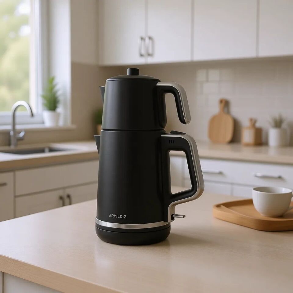 Aryıldız Tea Style Siyah Çay Makinesi