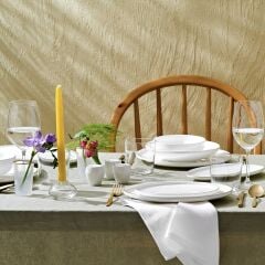 Emsan Fine Bone Freya Yuvarlak Gold 60 Parça 12 Kişilik Yemek Takımı