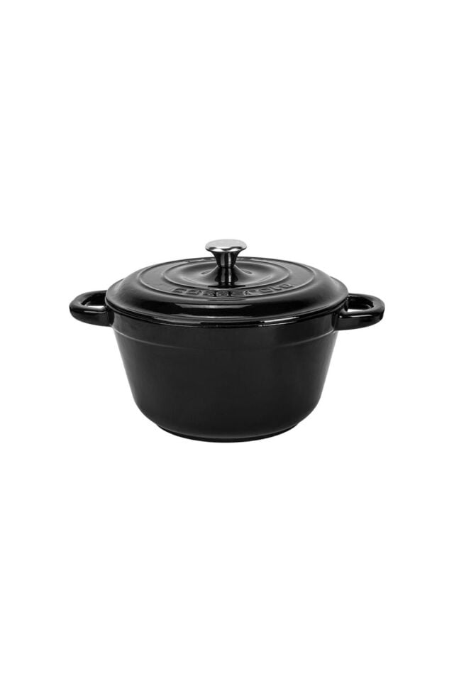 Lava Döküm Yuvarlak Tencere Döküm Demir Kapak New Heritage Serisi Çap(Ø)22cm.