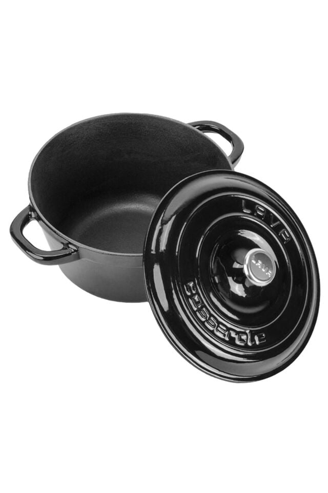 Lava Döküm Yuvarlak Tencere Döküm Demir Kapak New Heritage Serisi Çap(Ø)26cm.