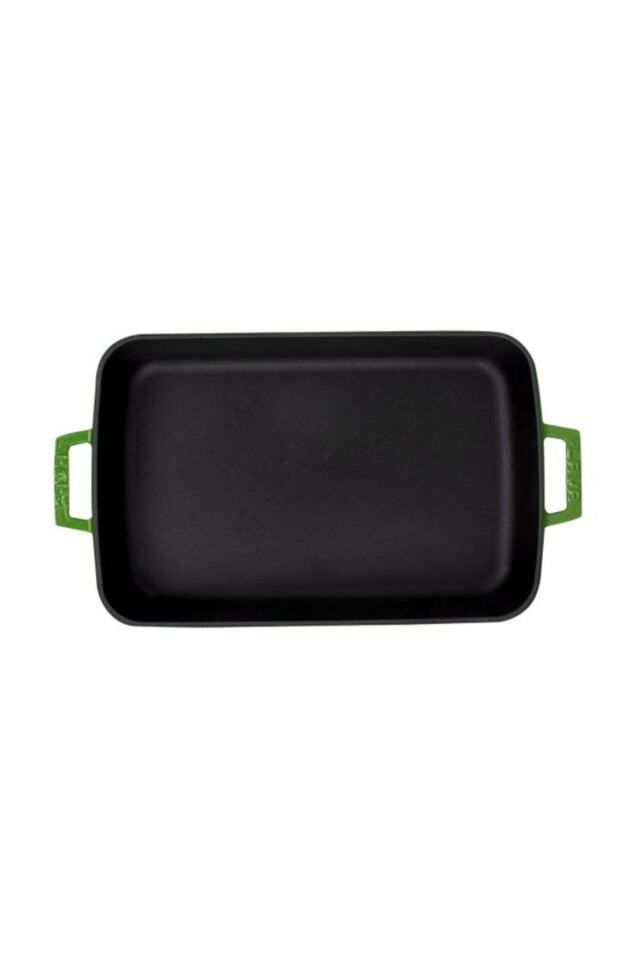 Lava Döküm Tepsi Dikdörtgen 26x40 Yeşil