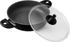 Leggno 3 Parça Granit Set 26 cm Derin Tencere-Tava